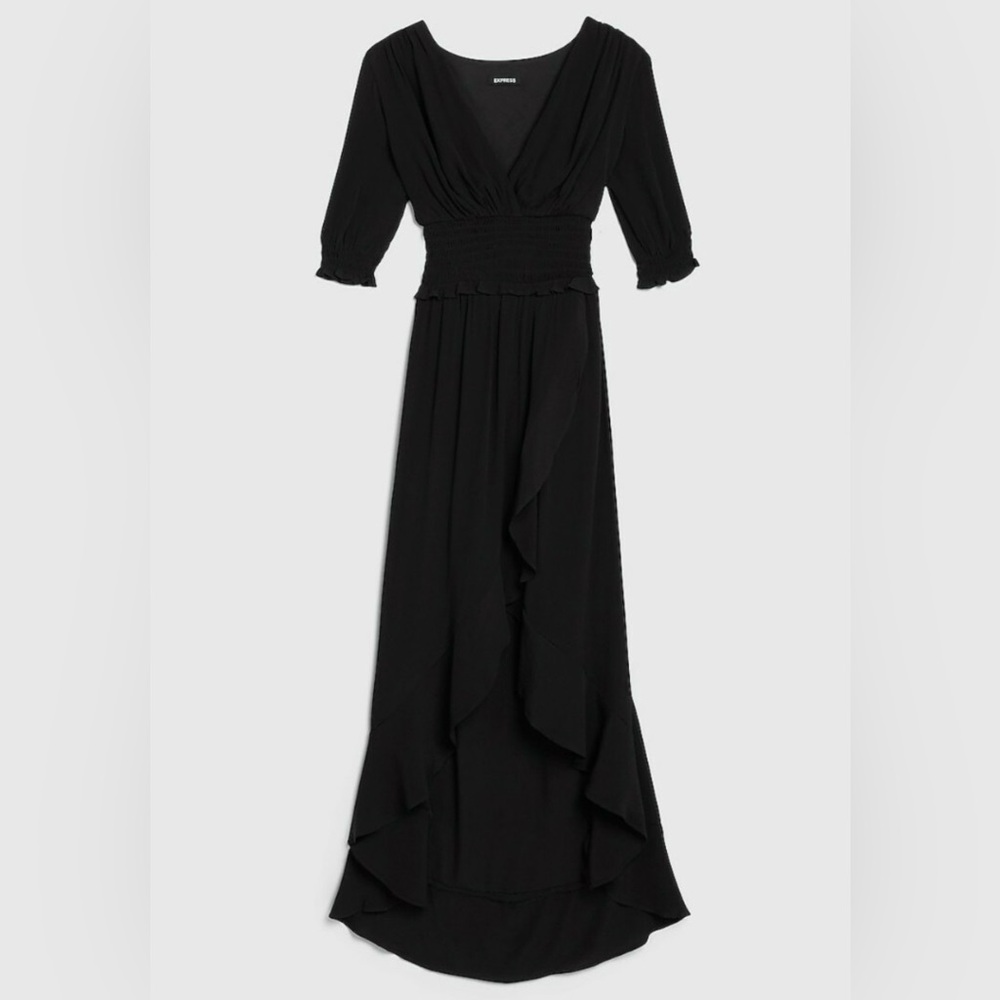 Elegant Black Express Maxi Dress